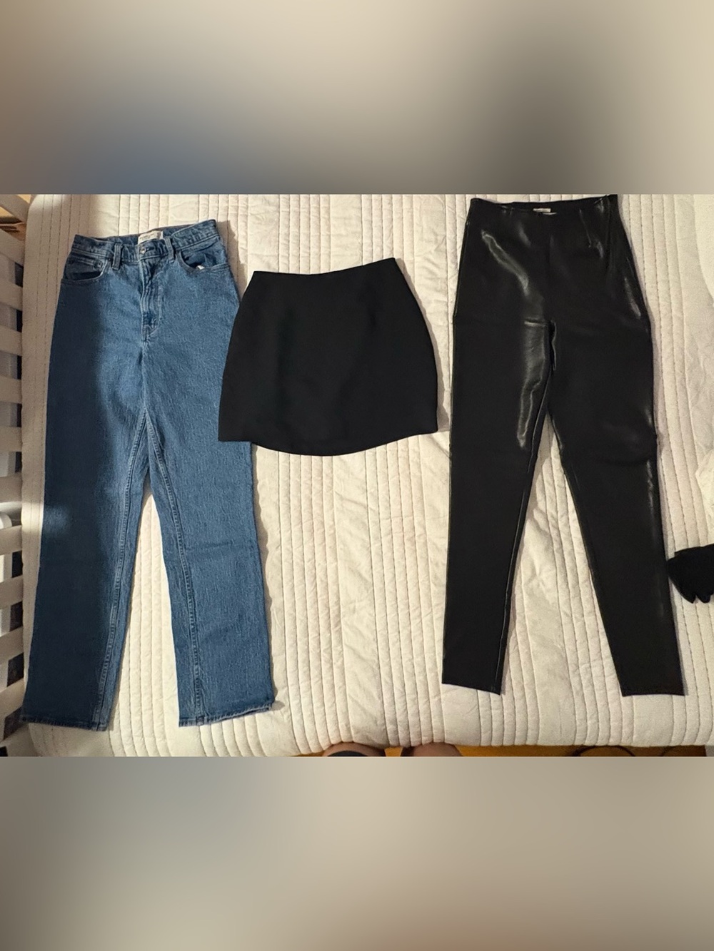 Abercrombie & Fitch bundle with jeans, skirt, and leather pants